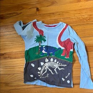 Mini Boden size 9 dinosaur long sleeve tee.